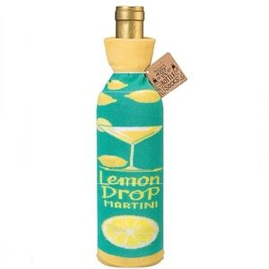NWT “Lemon Drop MARTINI” Bottle Sock with Recipe 🍋🍸